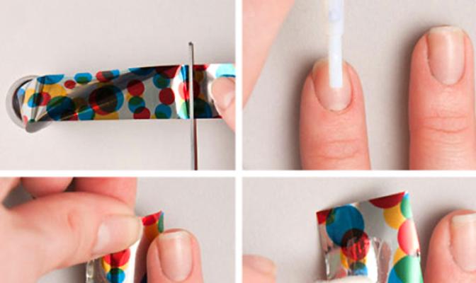 Как наносить фольгу на ногти: пошаговая инструкция, фото с описанием, советы